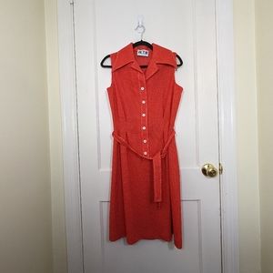 Vintage Union made red checkered dress
